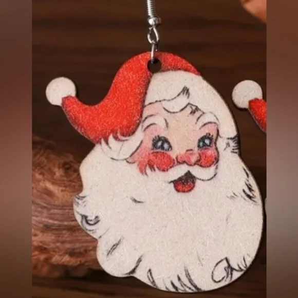 Santa Claus Earrings! Perfect adorable festive sturdy high quality NEW‎ NWT - Picture 4 of 8